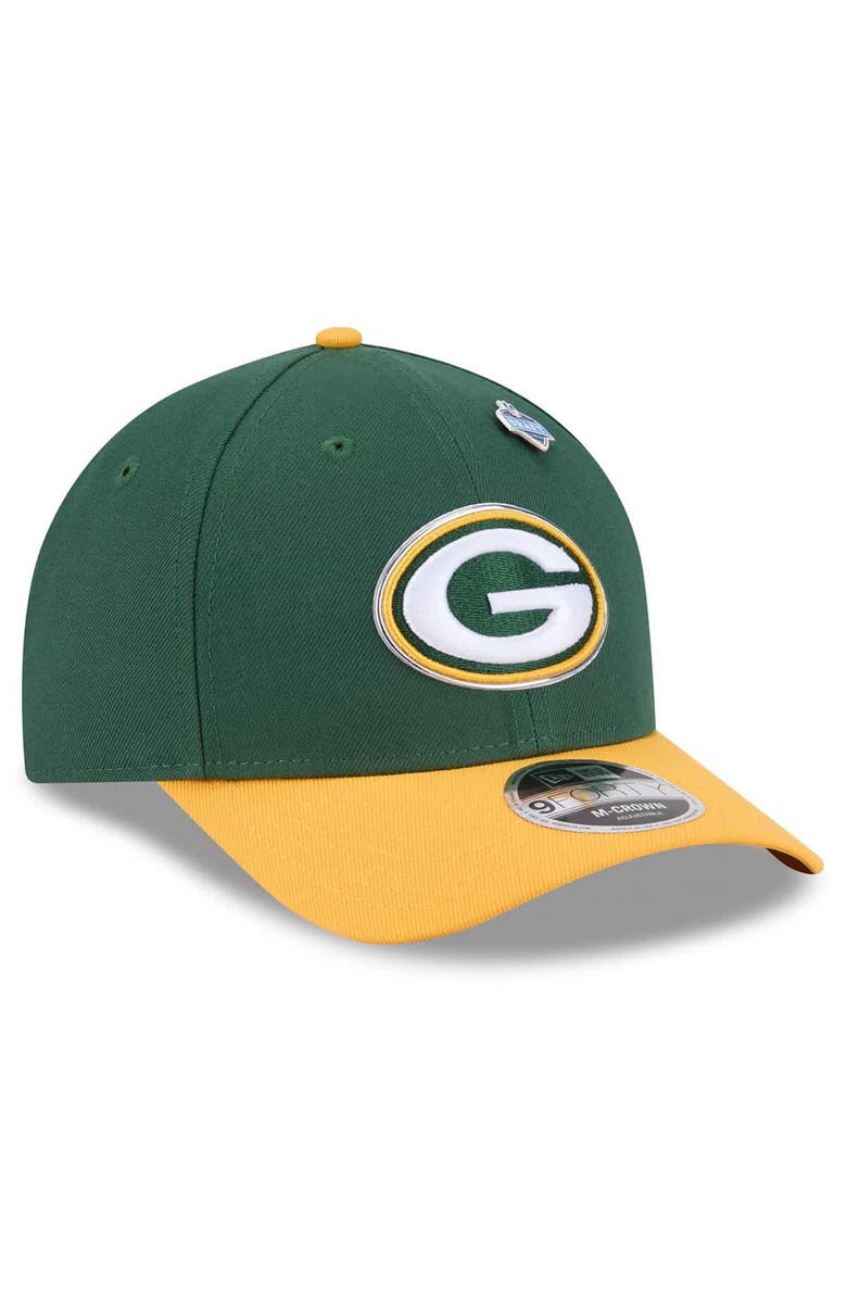 New Era Men's New Era  Green/Gold Green Bay Packers 2026 NFL Draft 9FORTY M-Crown Adjustable Hat, Alternate, color, Green