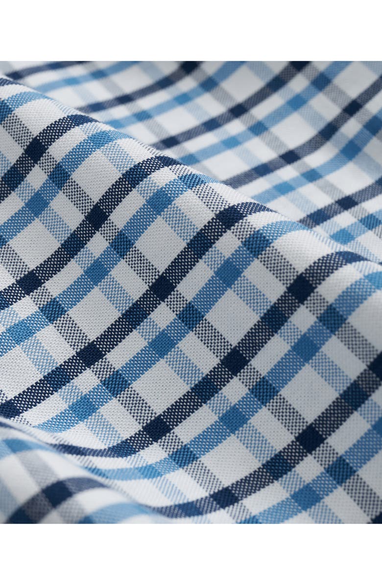 Brooks Brothers Non-Iron Check Cotton Stretch Oxford Cloth Button-Down Shirt, Alternate, color, 