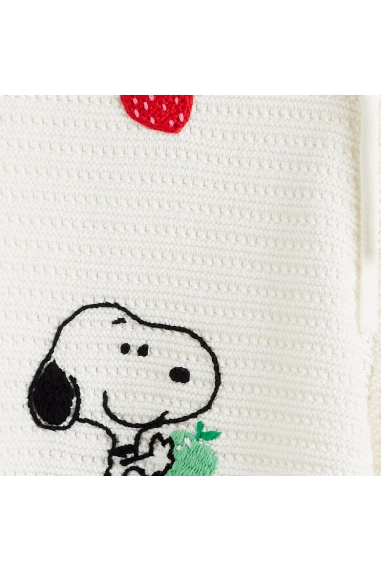 Cotton Snoopy Crochet Shorts, Alternate, color, Cream