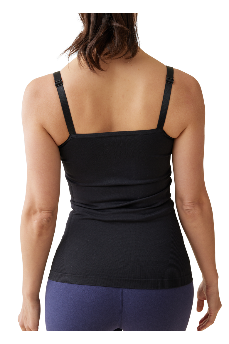 Postpartum Seamless Nursing and Shaping Cami 2-Pack Bundle, Alternate, color, Black/White