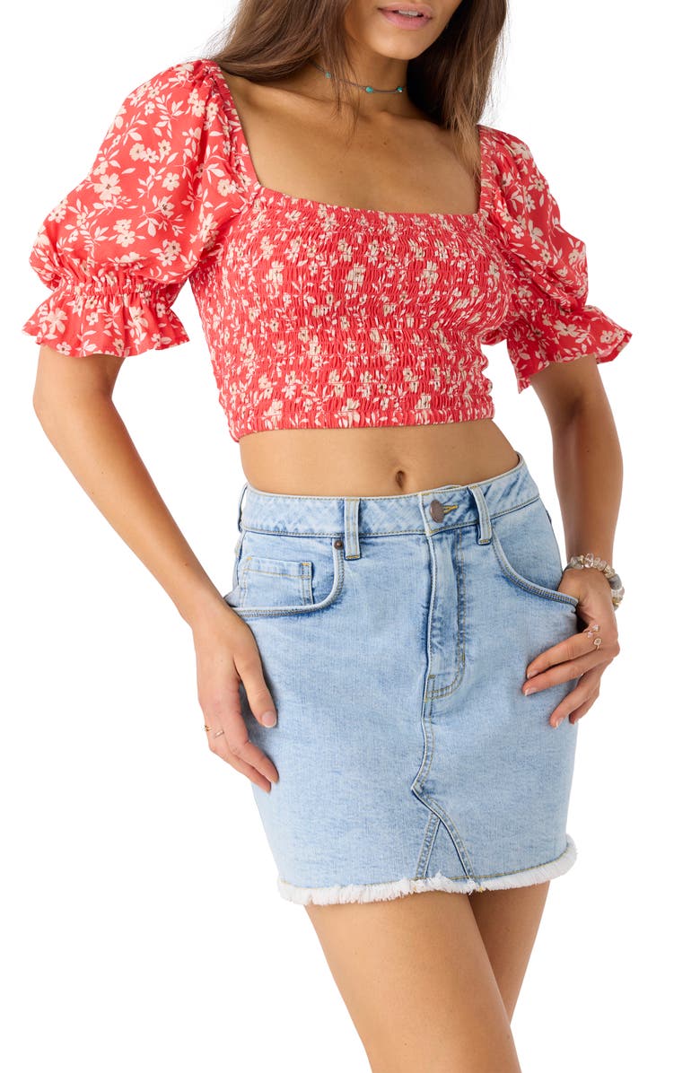 O
Neill Madalena Frayed Hem Denim Miniskirt, Alternate, color, Drifter