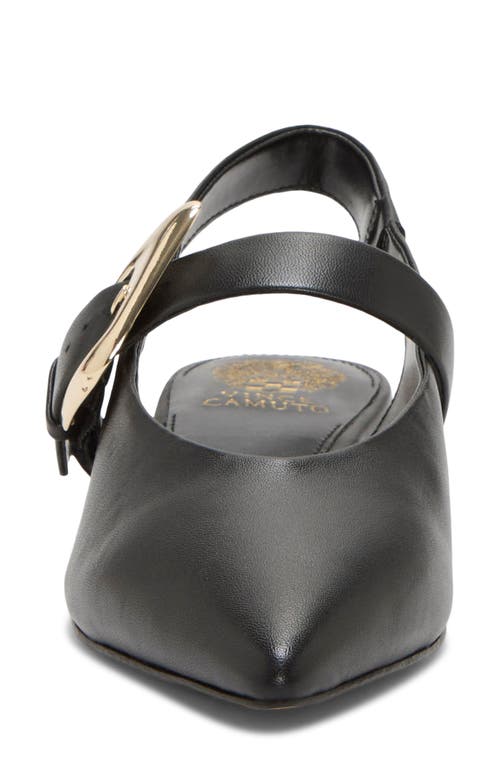 Vince Camuto Amoret Pointed Toe Slingback Flat In Black