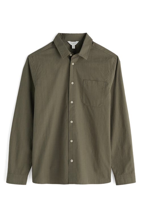 Seasalt Cornwall Turnstone Check Organic Cotton Button-up Shirt In Green