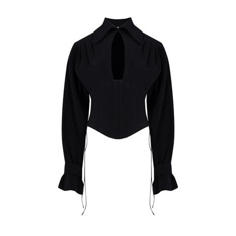 Wool Blend Your *Itch Corset Blouse