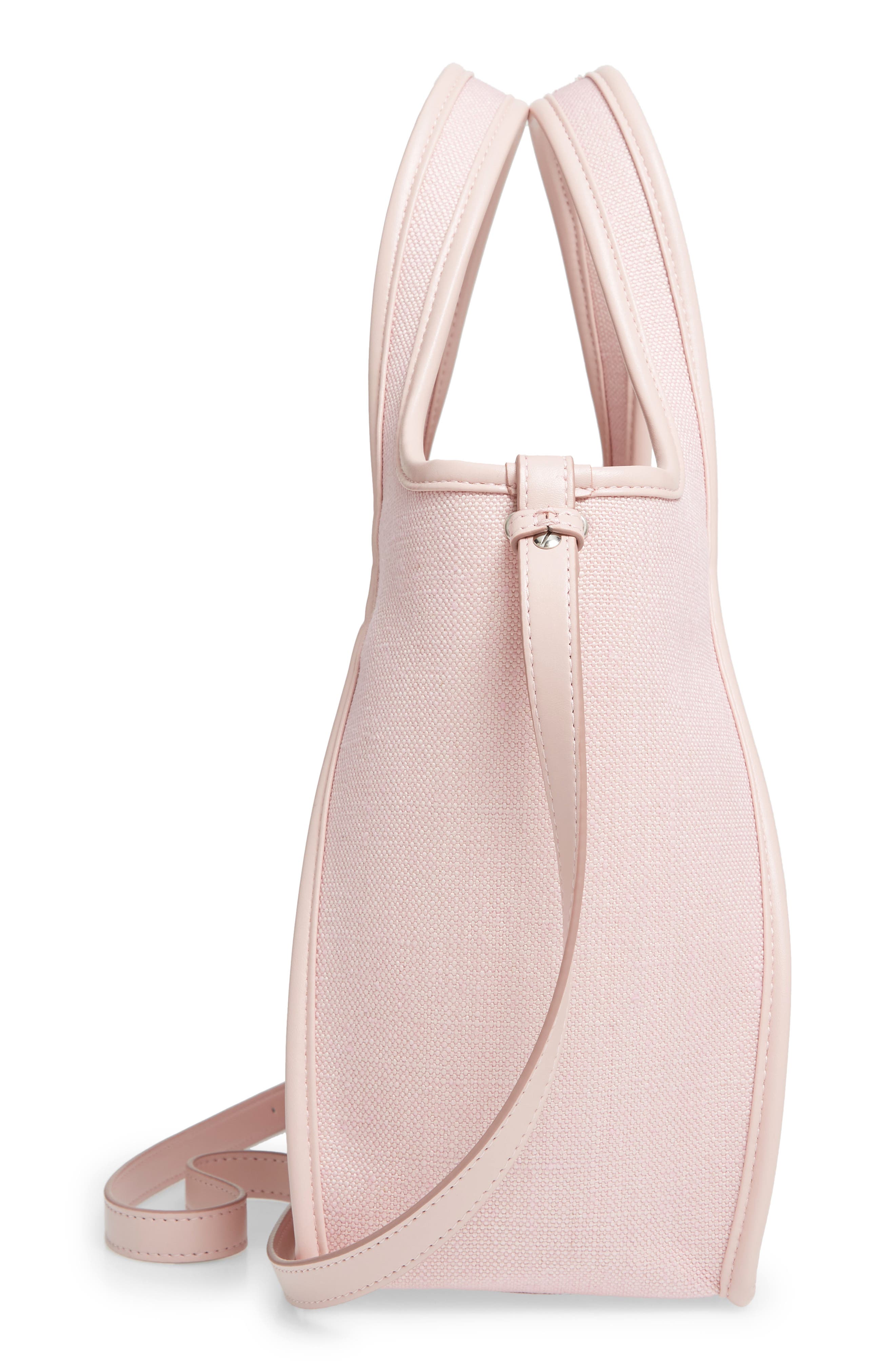 Stella McCartney Eco-Linen Crossbody Tote Bag, Alternate, color, 