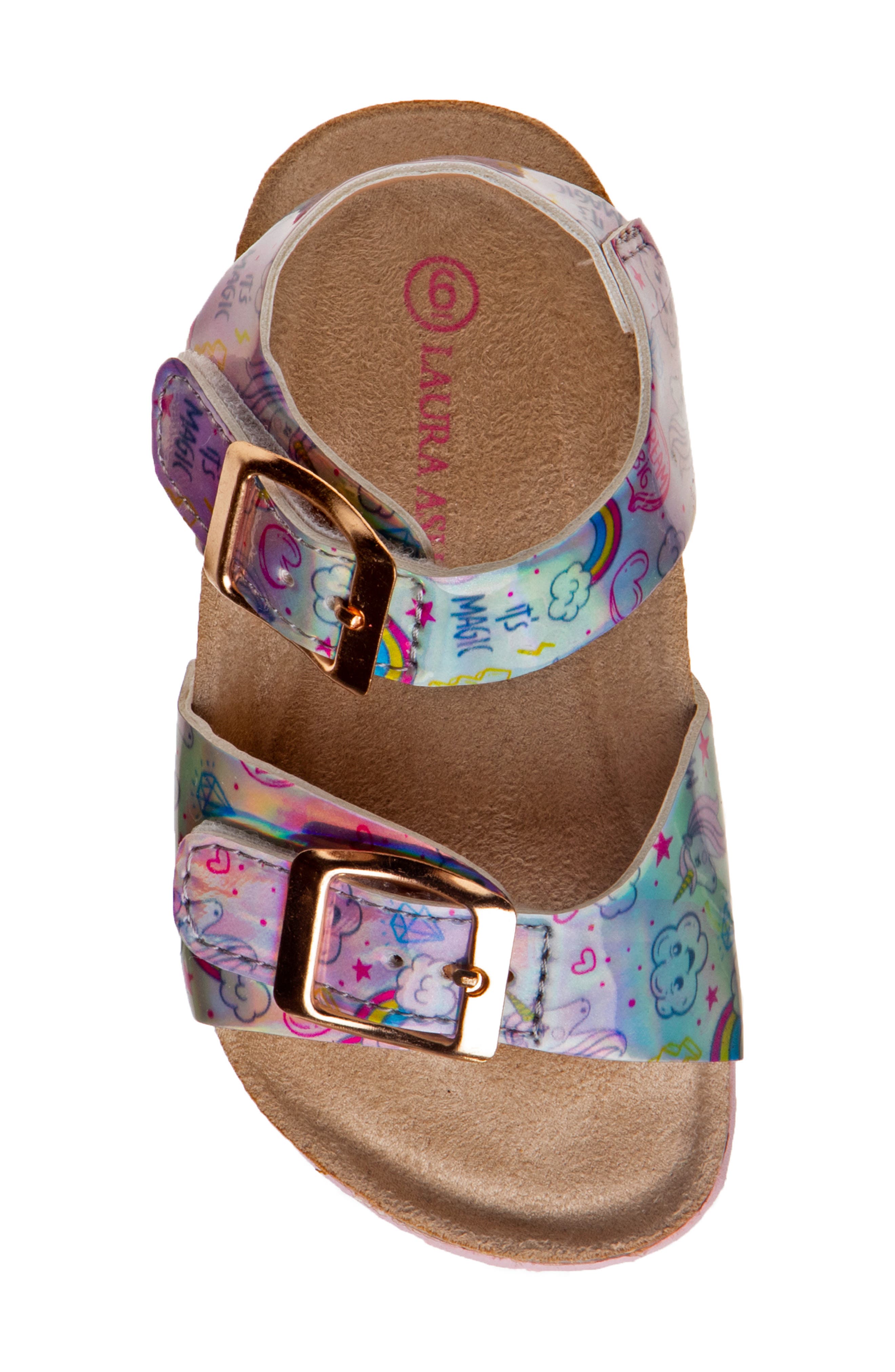 Laura Ashley Double Strap Comfort Sandal, Alternate, color, 