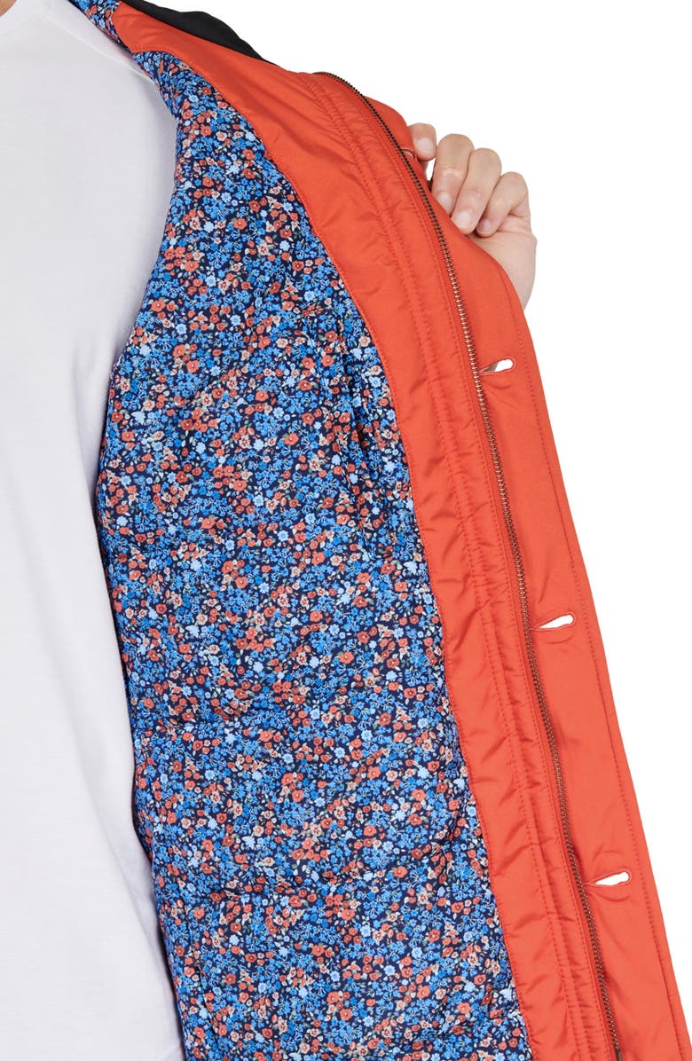 Brooklyn Brigade Solid Navy Utility Parka, Alternate, color, Orange