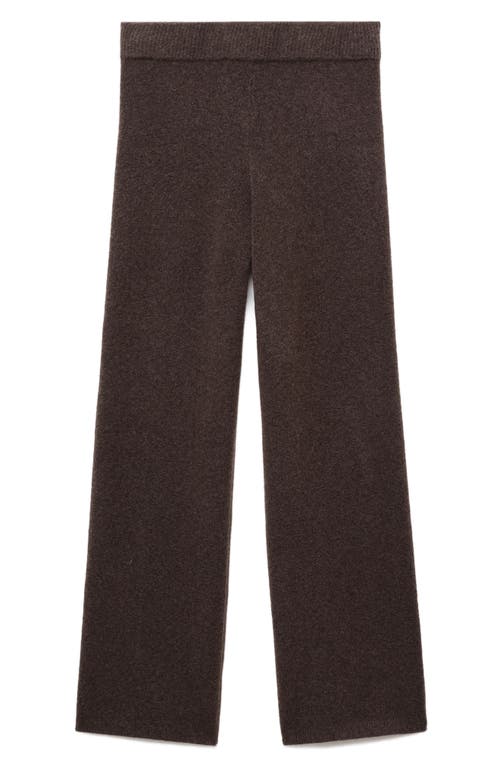 Mango Knit Pants In Brown