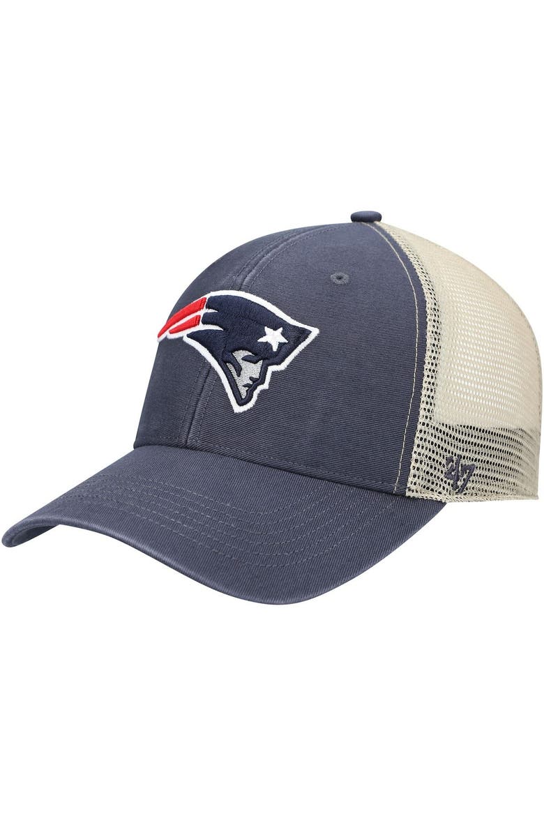 Men's '47 Navy New England Patriots Flagship MVP Snapback Hat, Alternate, color, Navy