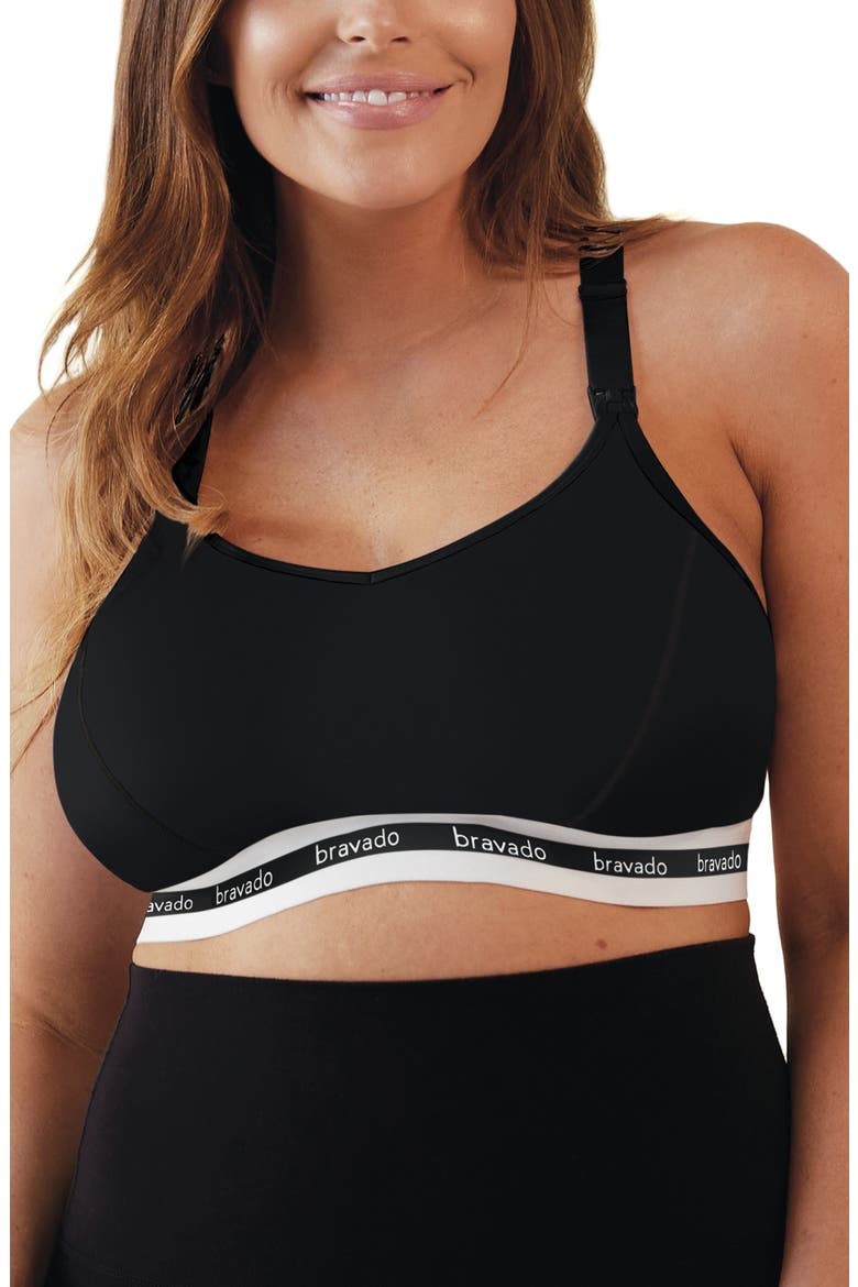 Original Full Cup Pumping & Nursing Bra, Main, color, BLACK