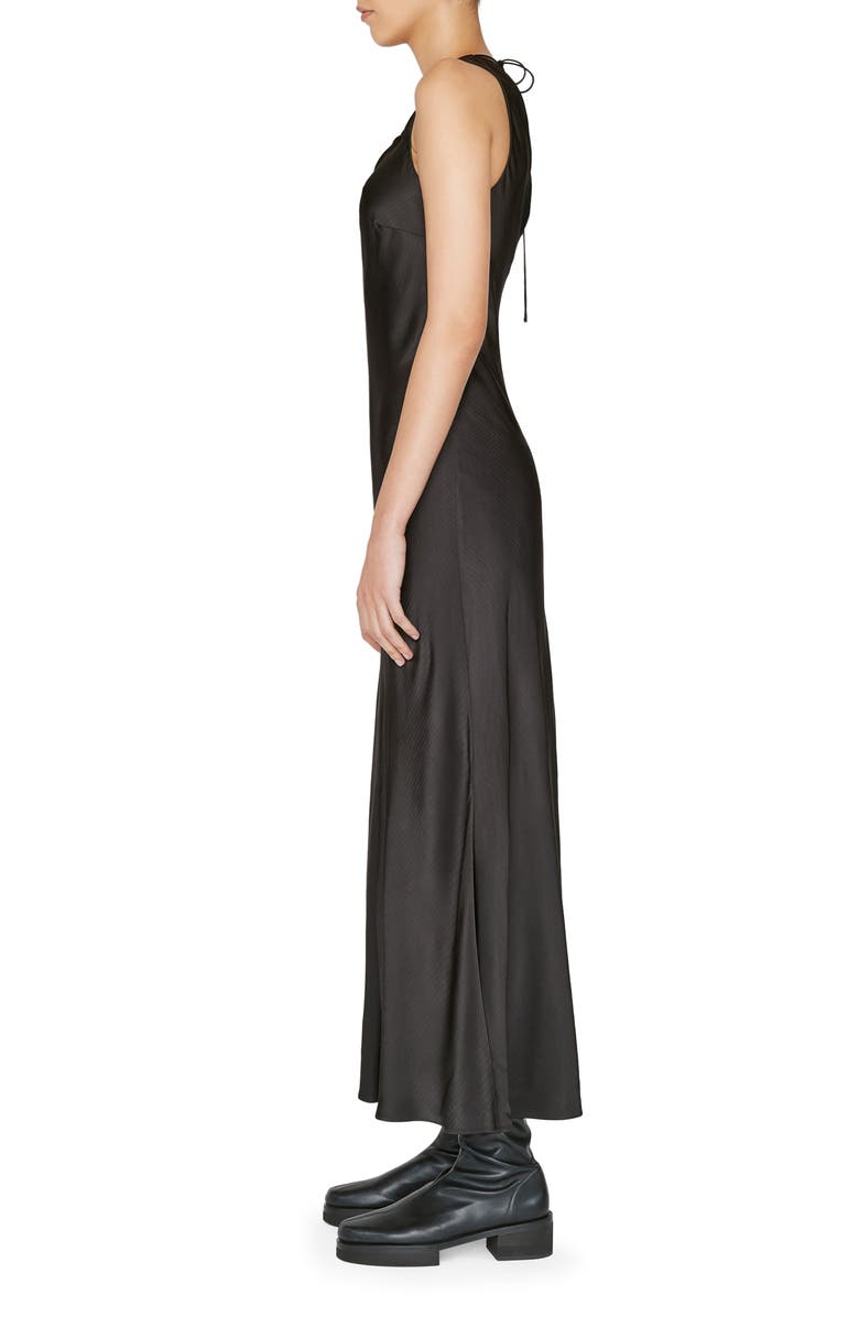 FRAME Lace Front Satin Maxi Dress, Alternate, color, 
