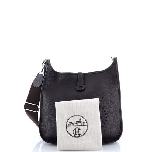 Pre-owned Hermes Hermes Evelyne Bag Gen Iii Clemence Pm In Brown