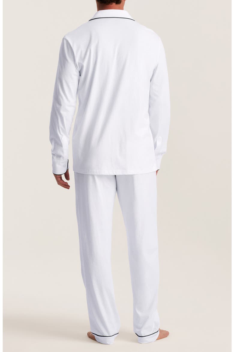 Featherweight Pima Cotton Pajamas, Alternate, color, NAVY
