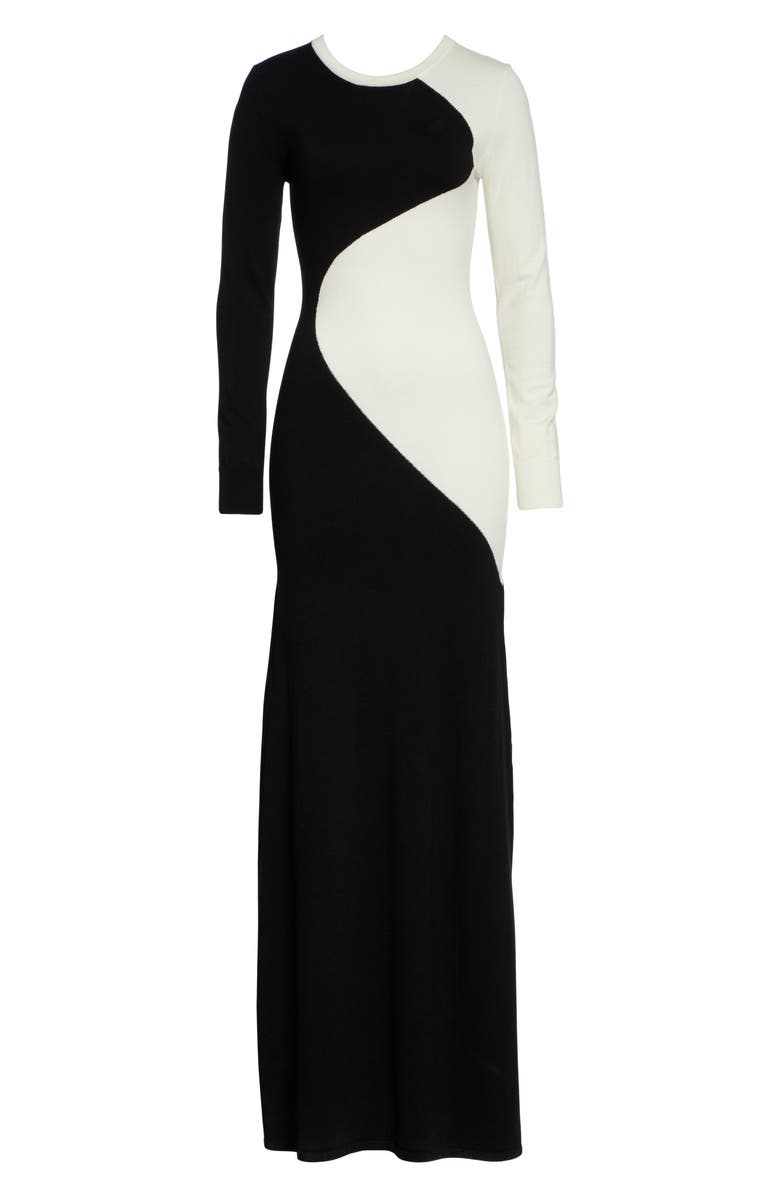 Victor Glemaud Merino Wool Long Sleeve Maxi Sweater Dress, Alternate, color, 