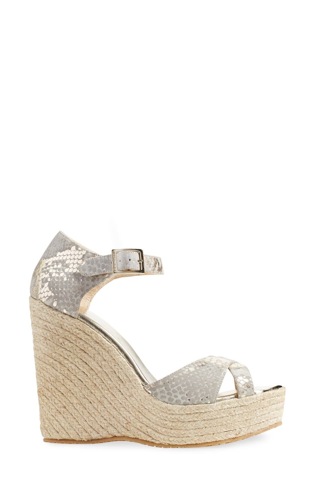 'Pallis' Wedge Sandal (Nordstrom Exclusive), Alternate, color, LIGHT KHAKI SUEDE
