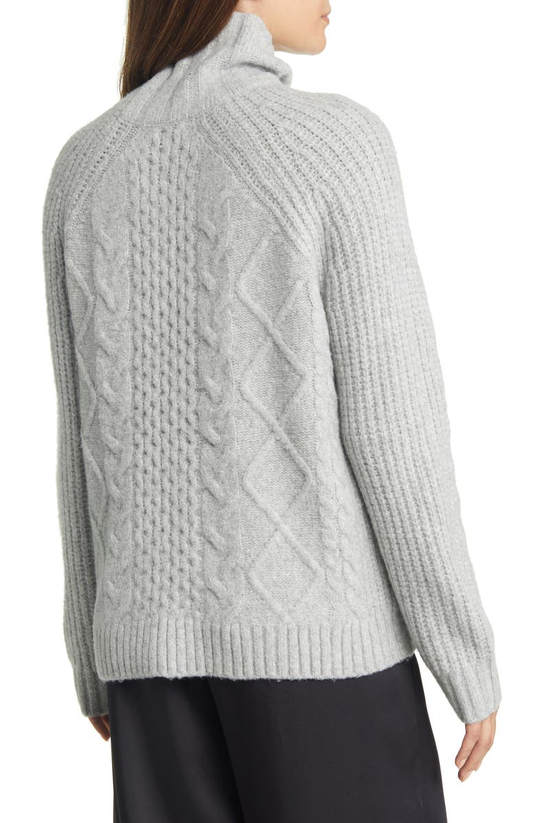 Nordstrom Cable Turtleneck Sweater, Alternate, color,