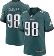 Nike Men's Nike Jalen Carter Midnight Green Philadelphia Eagles Team Game Jersey