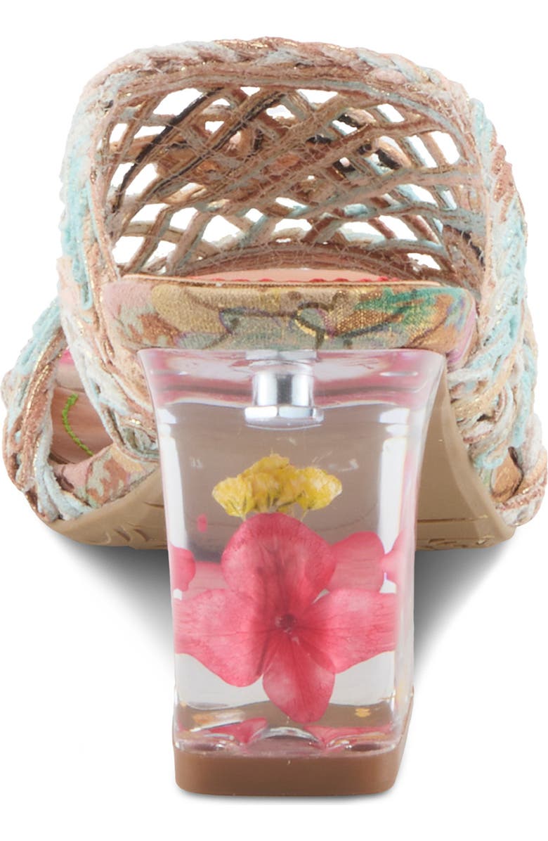 L'Artiste by Spring Step Lacyloops Sandal, Alternate, color, Mint Green Multi