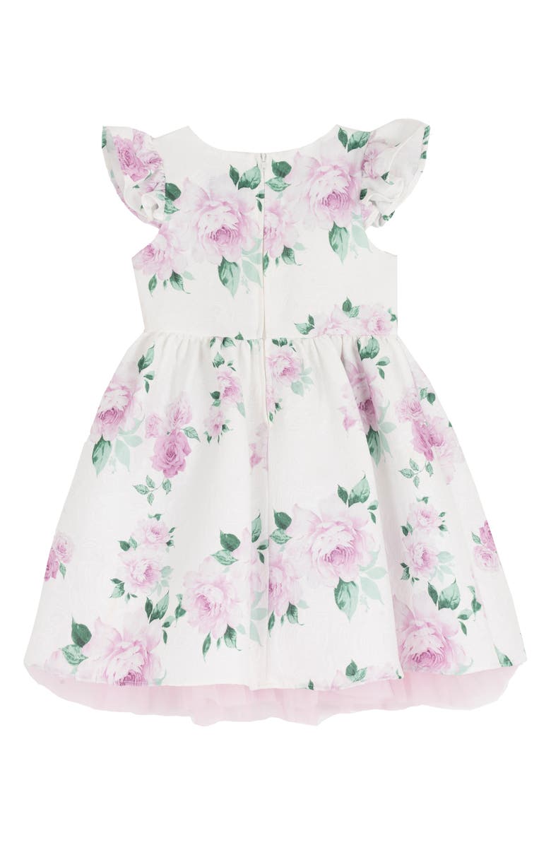 Rare Editions Kids' Floral Jacquard Party Dress, Alternate, color, Lilac