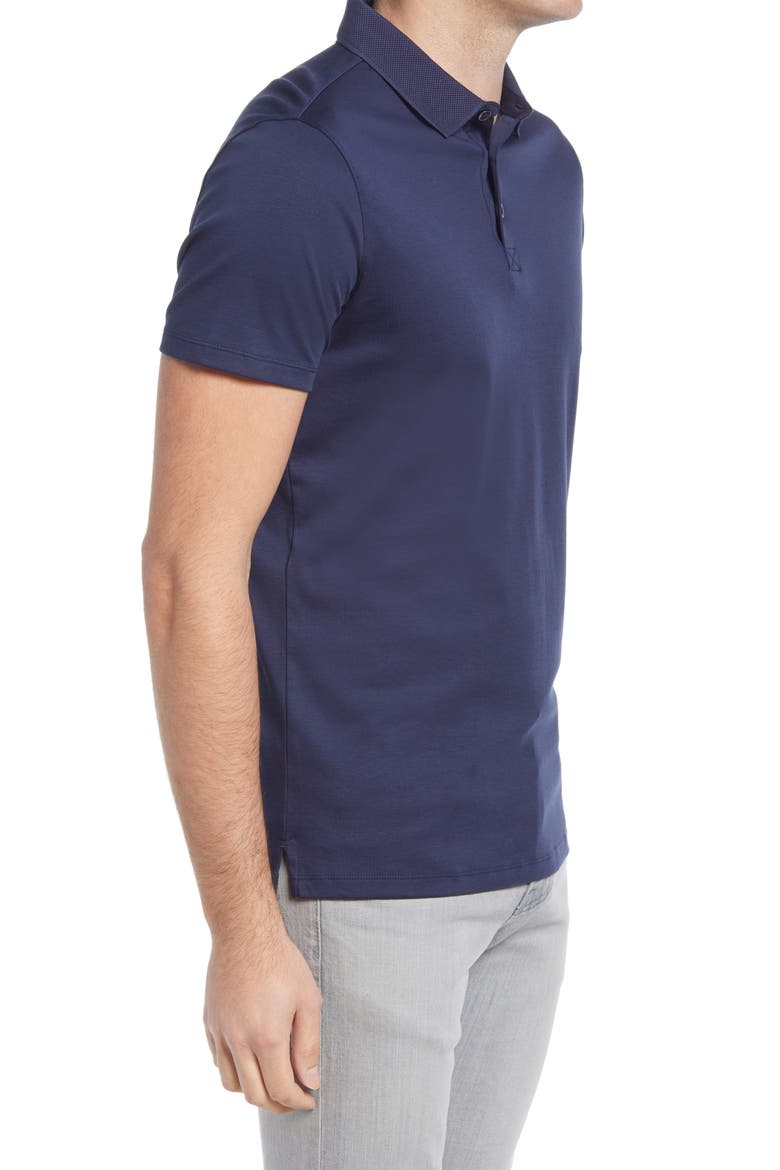 Men's Georgia Pima Cotton Polo, Alternate, color, BLUE NIGHT