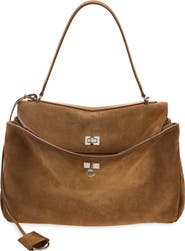 Balenciaga Medium Rodeo Suede Shoulder Bag