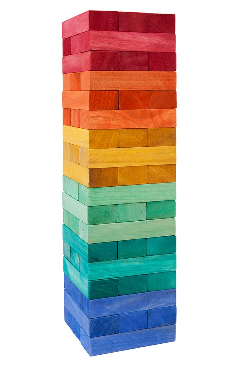 Sunnylife Giant Wood Jumbling Tower, Main, color,