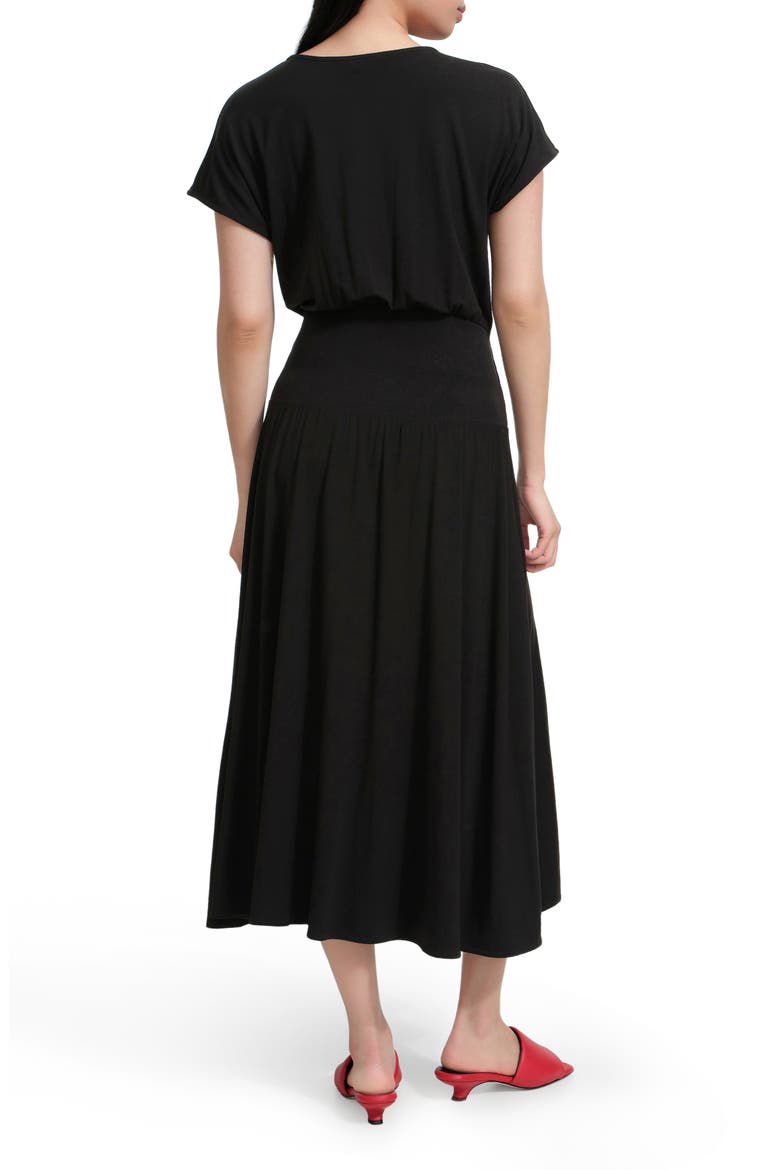 Suvi Midi Dress, Alternate, color, BLACK