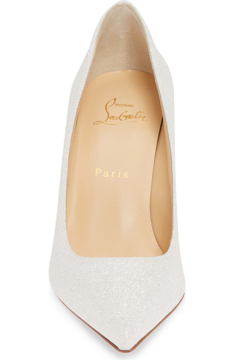 Christian Louboutin Kate Glitter Pointy Toe Pump, Alternate, color,