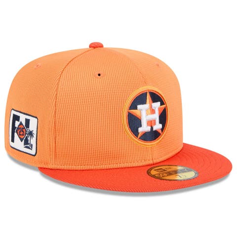 Men's New Era  Orange Houston Astros 2025 Spring Training 59FIFTY Fitted Hat