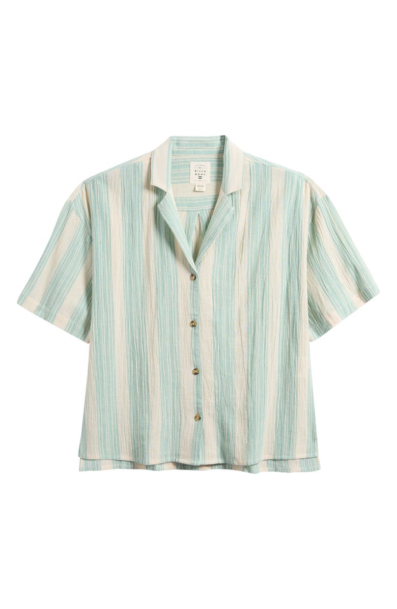 Billabong Beachside Stripe Short Sleeve Button-Up Shirt, Alternate, color,