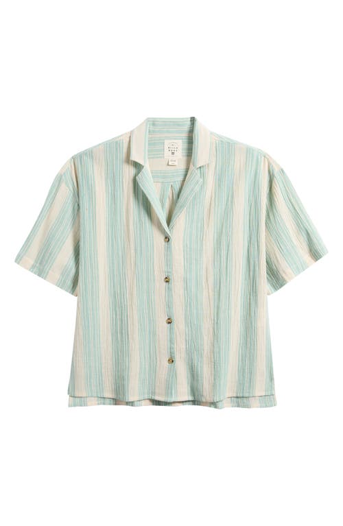 BILLABONG BILLABONG BEACHSIDE STRIPE SHORT SLEEVE BUTTON-UP SHIRT 