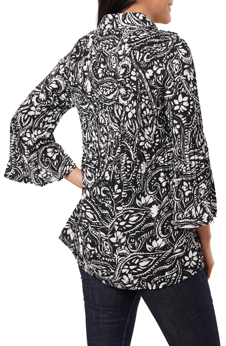 SUNNY LEIGH Pleated Button-Up Shirt, Alternate, color, Rosalie