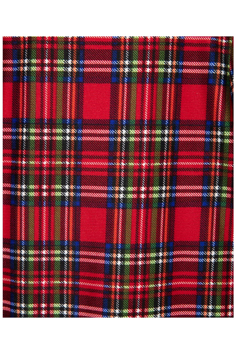 Kids' Plaid Holiday Footie, Alternate, color, PLAID