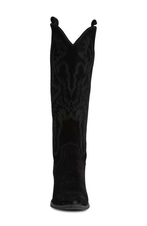Jeffrey Campbell Rancher Knee High Western Boot In Black