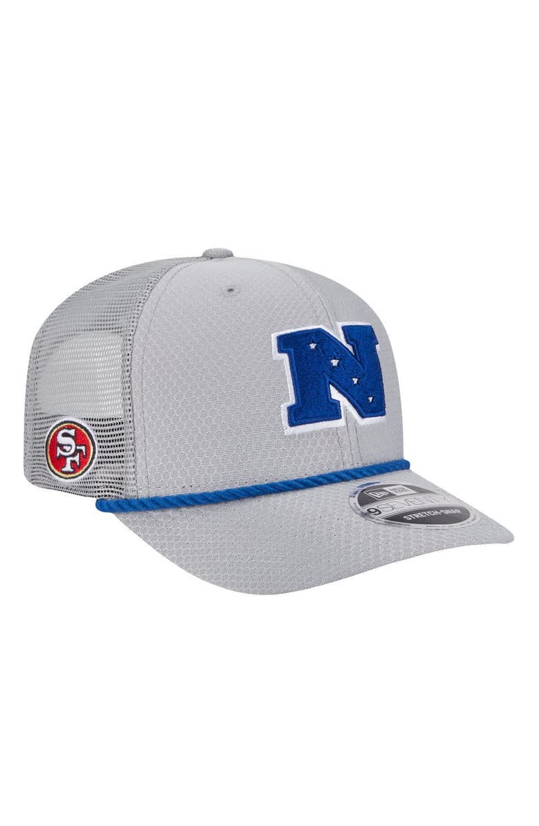 New Era Men's New Era Gray San Francisco 49ers 2025 Pro Bowl 9SEVENTY Stretch-Snap Hat, Main, color, Gray