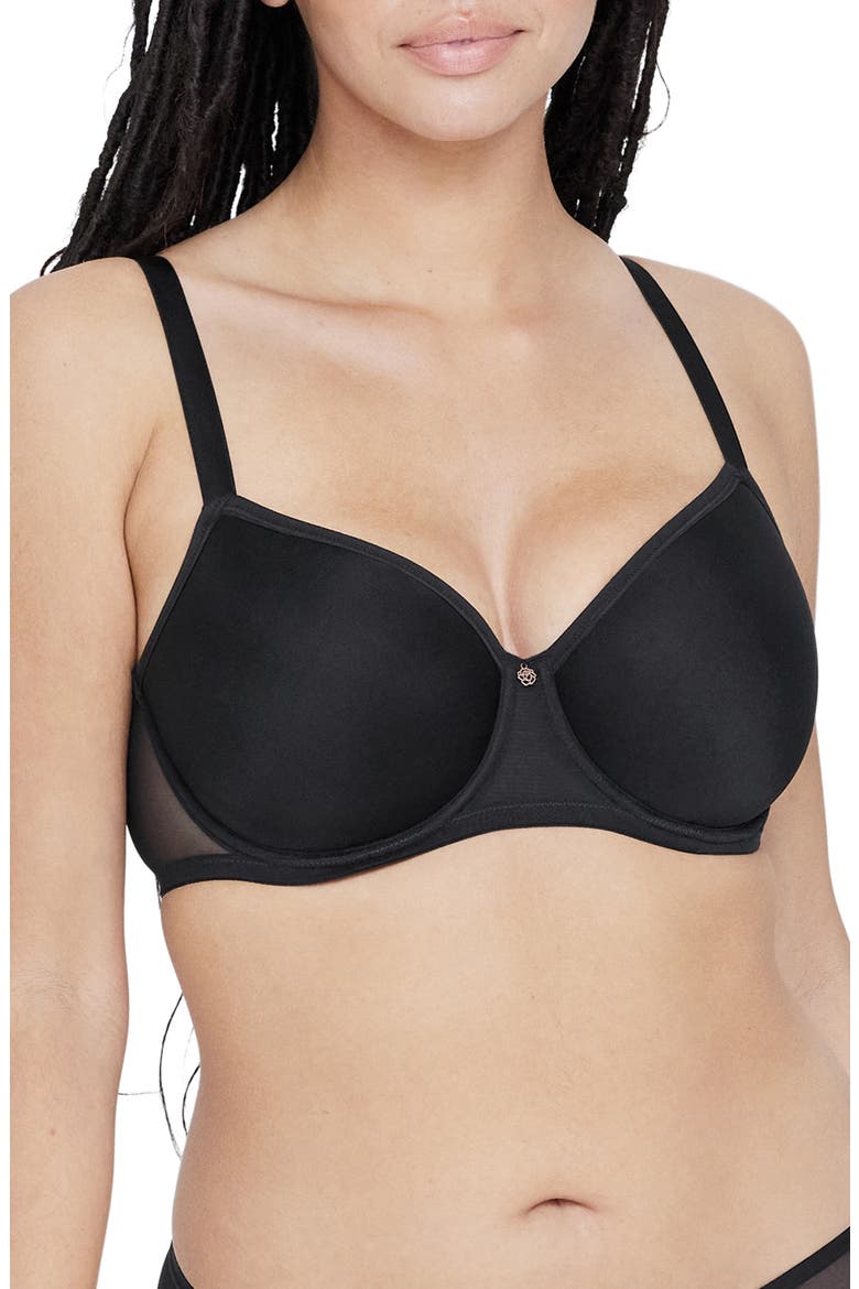Spellbound Spacer Underwire Convertible Bra, Main, color, BLACK