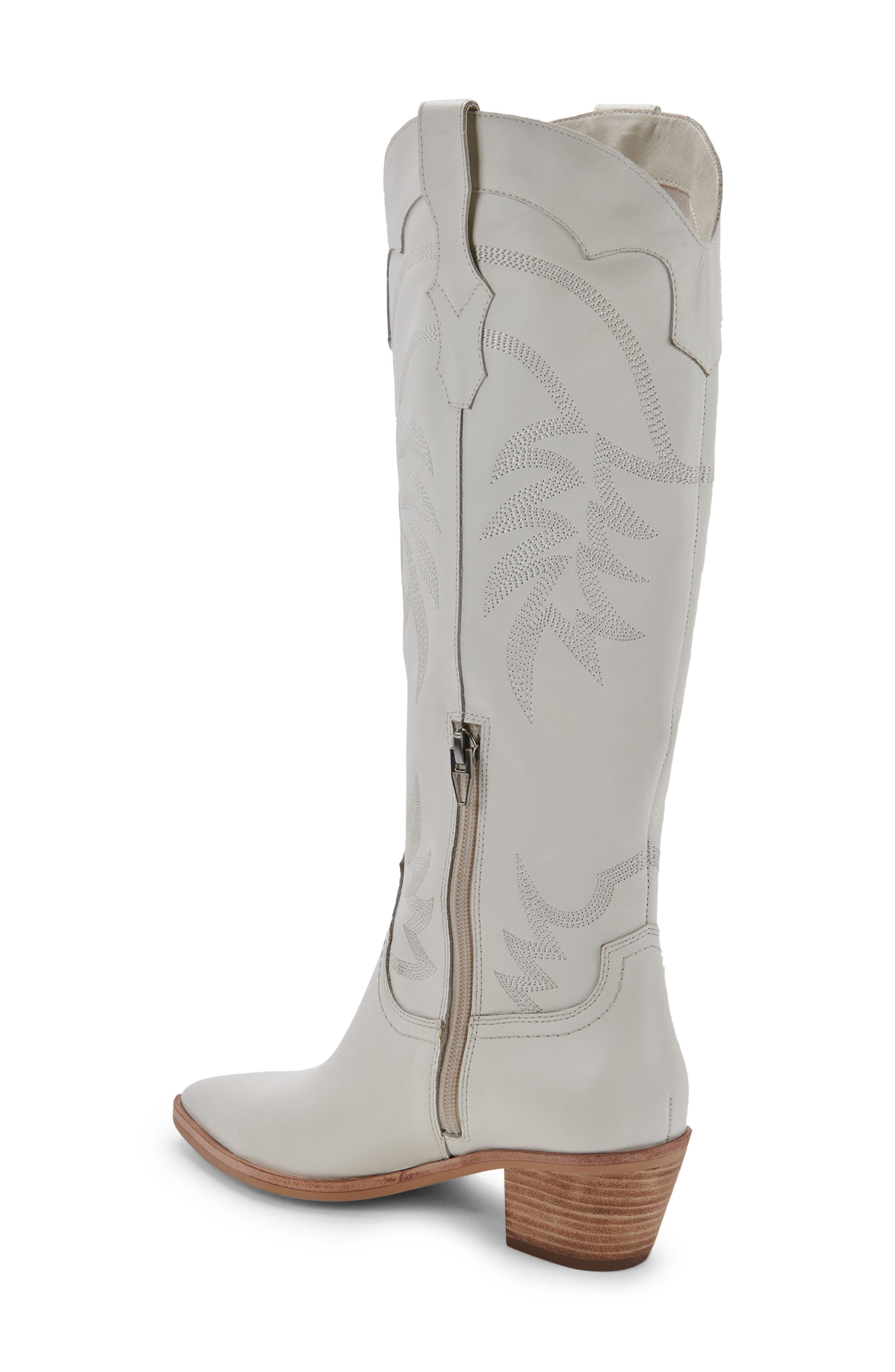 Solida Western Boot, Alternate, color, OFF WHITE LEATHER