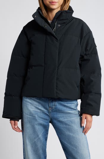 Canada Goose Grandview Black Label Crop 625 Fill Power Down Puffer Jacket Nordstrom