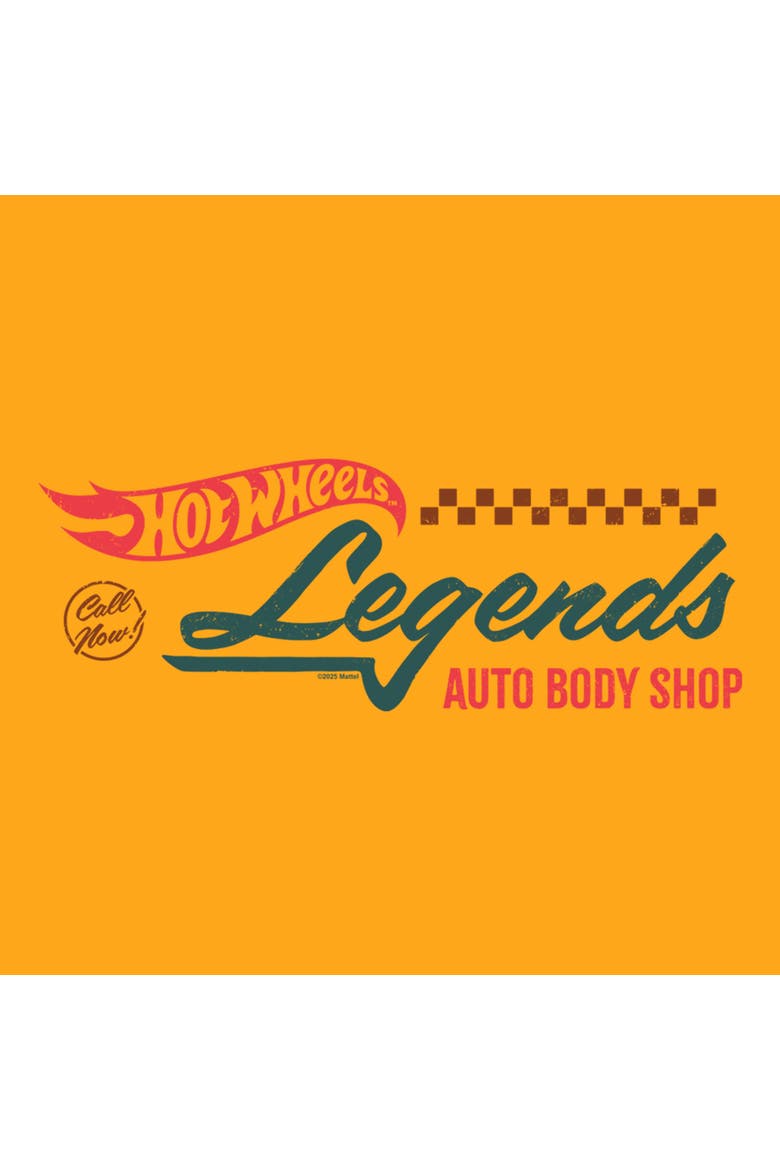 Men's Hot Wheels Legends Auto Body Shop  Graphic T-Shirt, Alternate, color, Gold