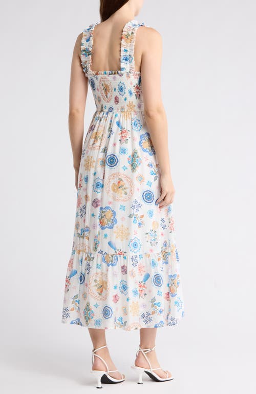 BLU PEPPER BLU PEPPER SMOCKED MAXI SUNDRESS