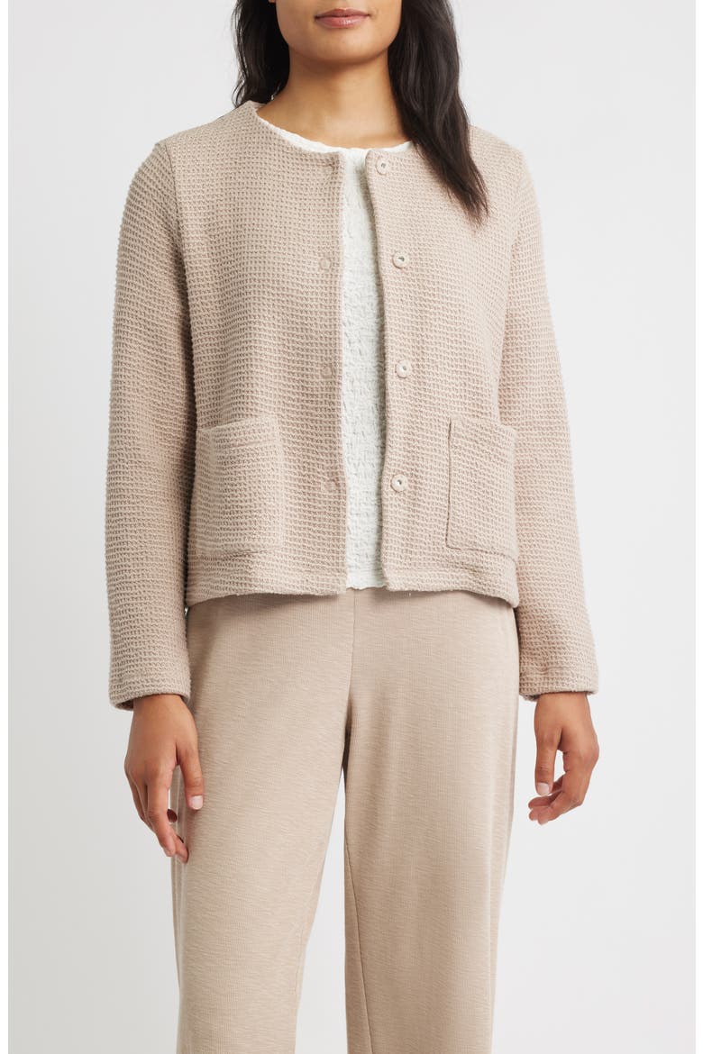 Textured Organic Cotton Jacket, Main, color, WHEAT