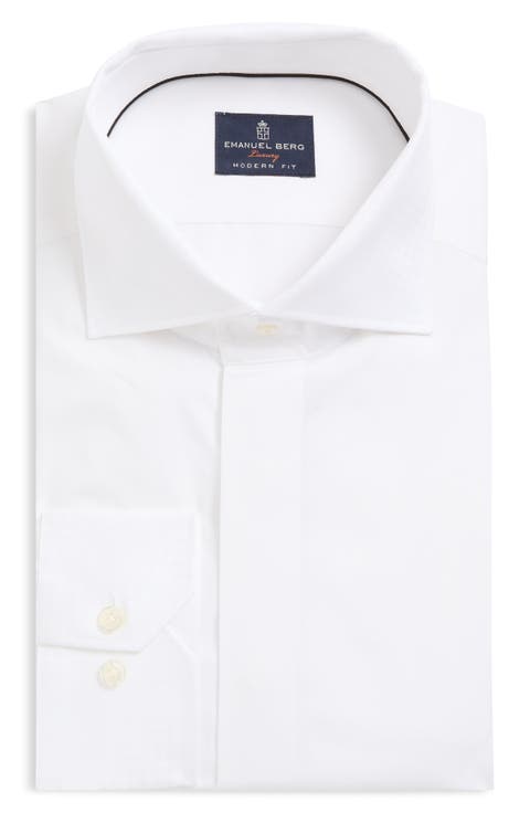 Modern Fit Cotton Poplin Dress Shirt