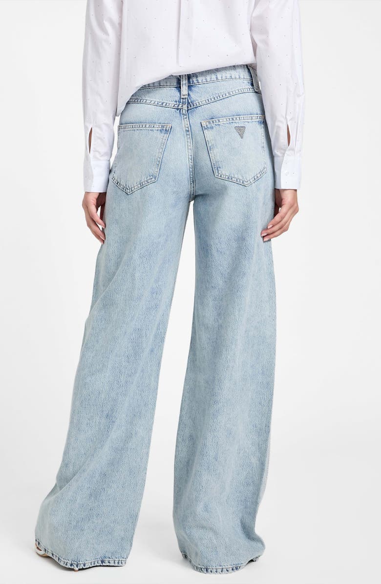 GUESS Bellflower High Waist Wide Leg Jeans, Alternate, color, 