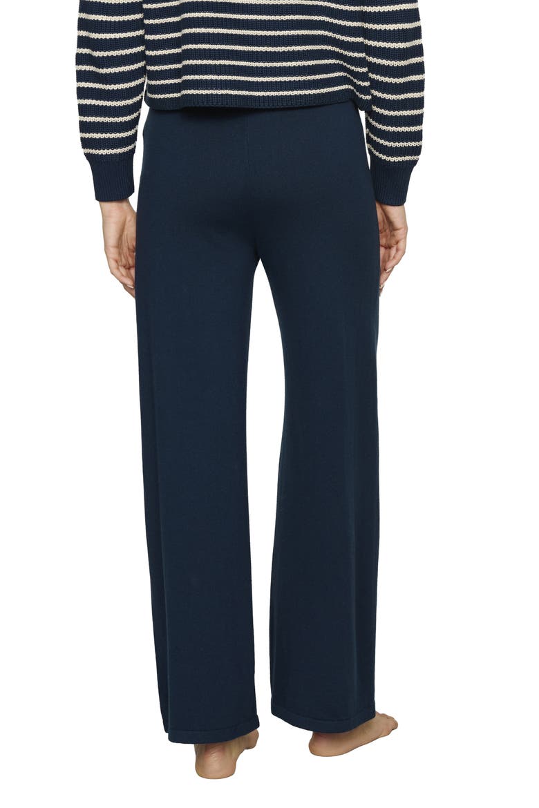 Fine Gauge Sweater Knit Lounge Pants, Alternate, color, NAVY