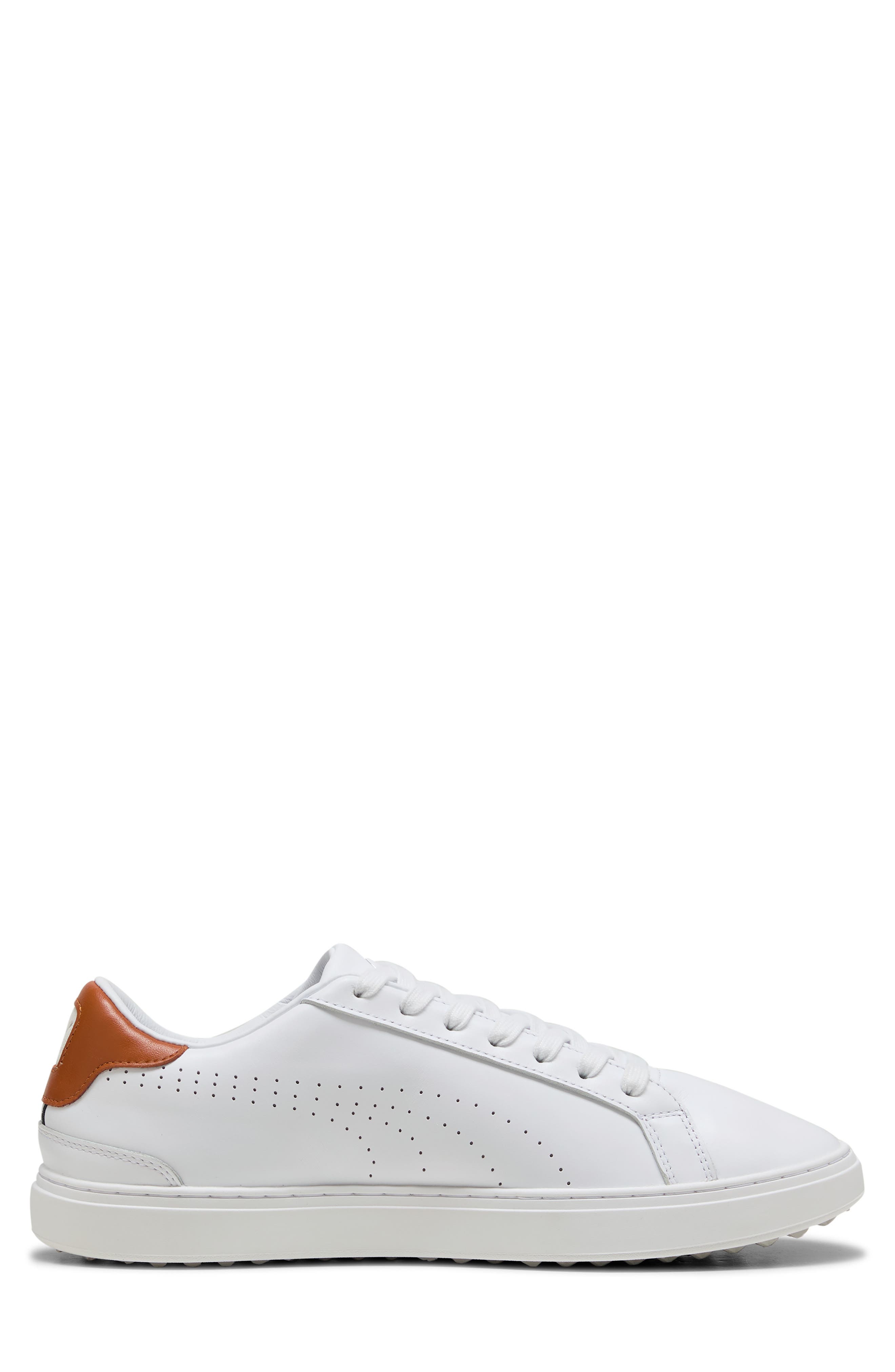 PUMA GOLF Classic G Golf Shoes, Alternate, color, Puma White-Ash Gray