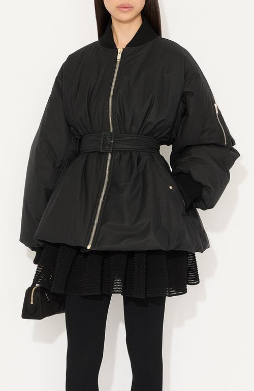 Alaïa Belted Bomber in Noir Alaia  product