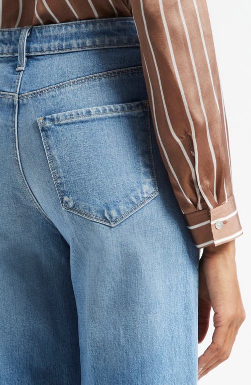 L'agence Scottie High Waist Wide Leg Jeans In Blue