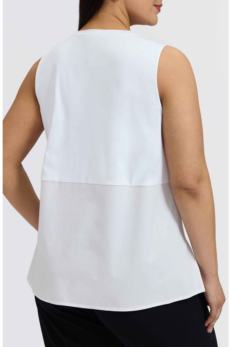 Jessie Layer Sleeveless Top, Alternate, color, WHITE