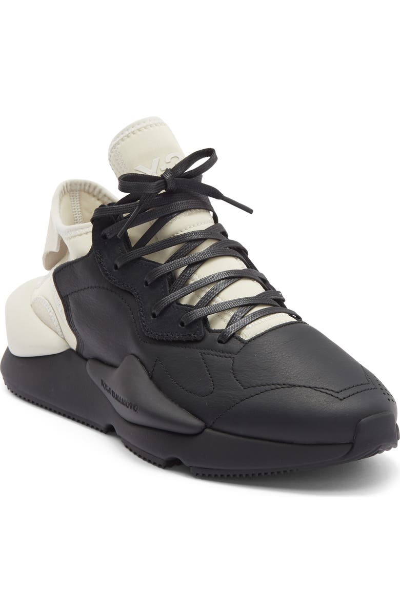 adidas Y-3 Kaiwa Sneaker, Main, color, Black/ Black/ Talc