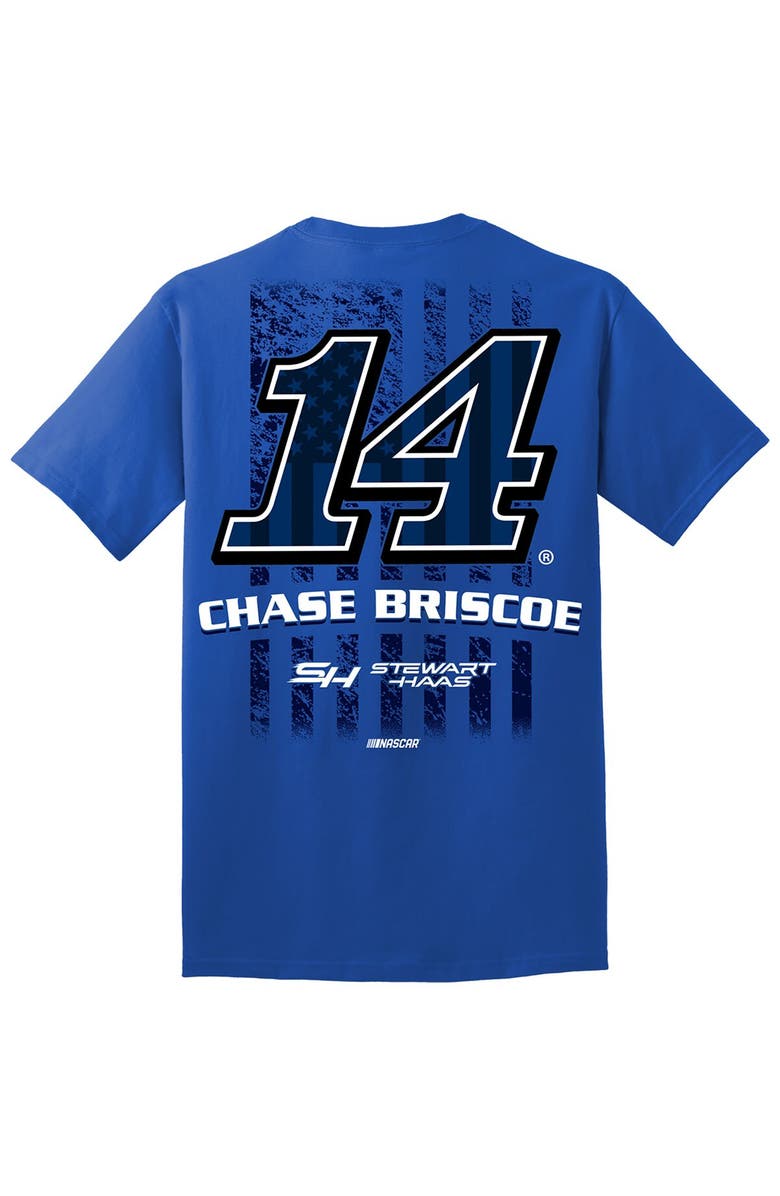STEWART-HAAS RACING Men's Stewart-Haas Racing Team Collection Royal Chase Briscoe Flag T-Shirt, Alternate, color, Royal